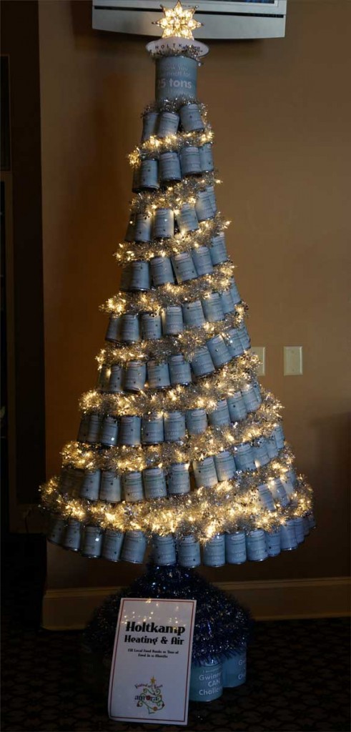 After hours and hours of labeling and hanging, here's the finished 2011 Holtkamp CAN Challenge tree!