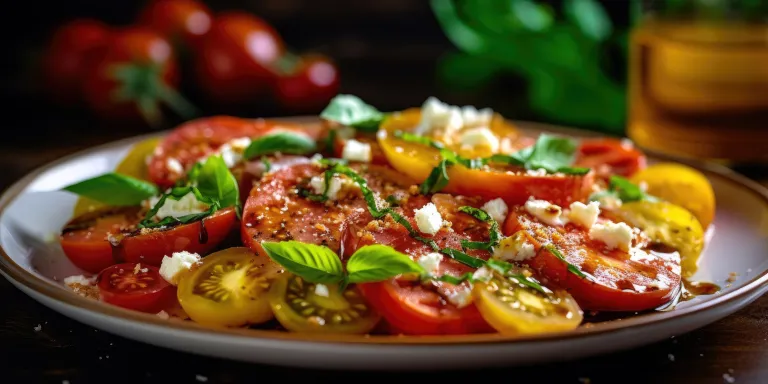 sliced tomatoes and cheese