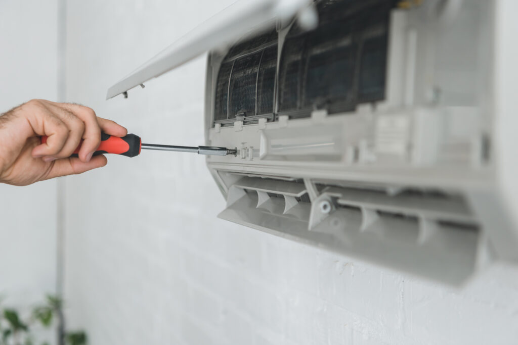 Ductless mini split closeup